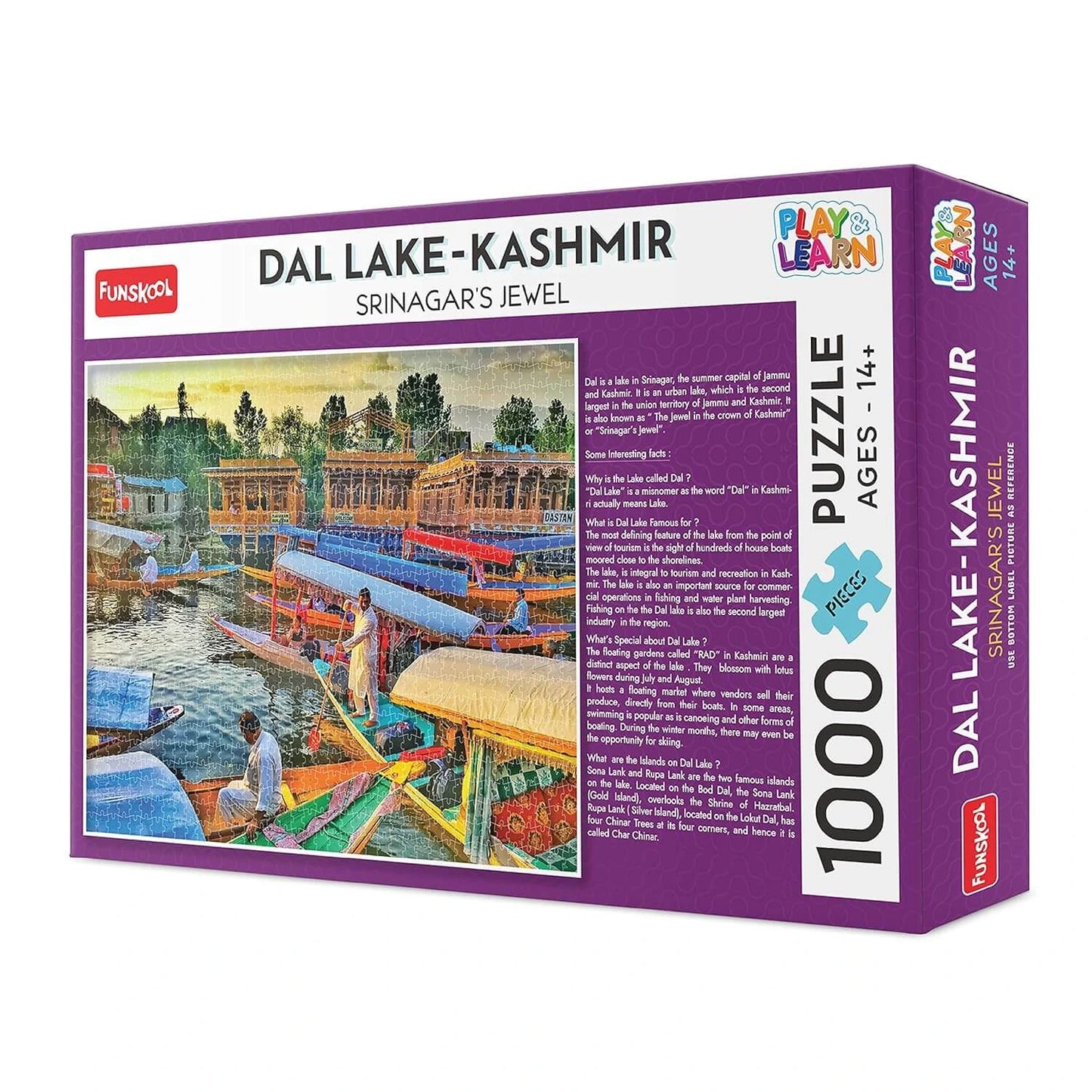 1000 Piece Dal Lake Kashmir Jigsaw Puzzle