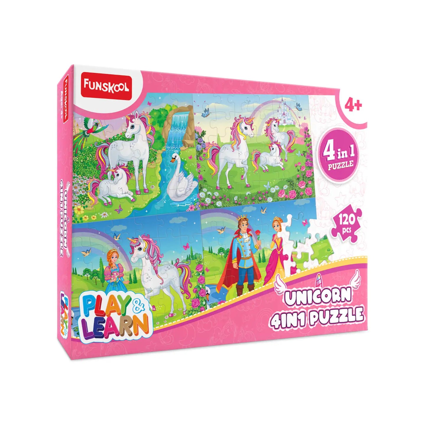 Unicorn 4-in-1 Puzzle Set