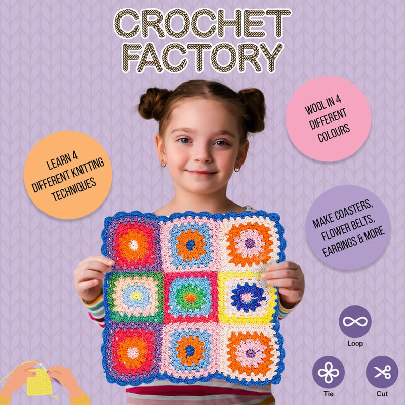 Kids Crochet and Knitting Craft Kit