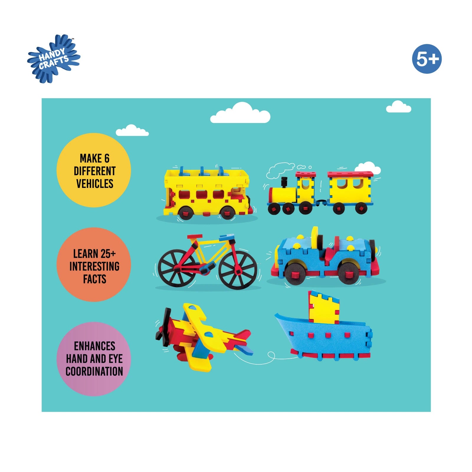 Foam Vehicles Educational Play Set