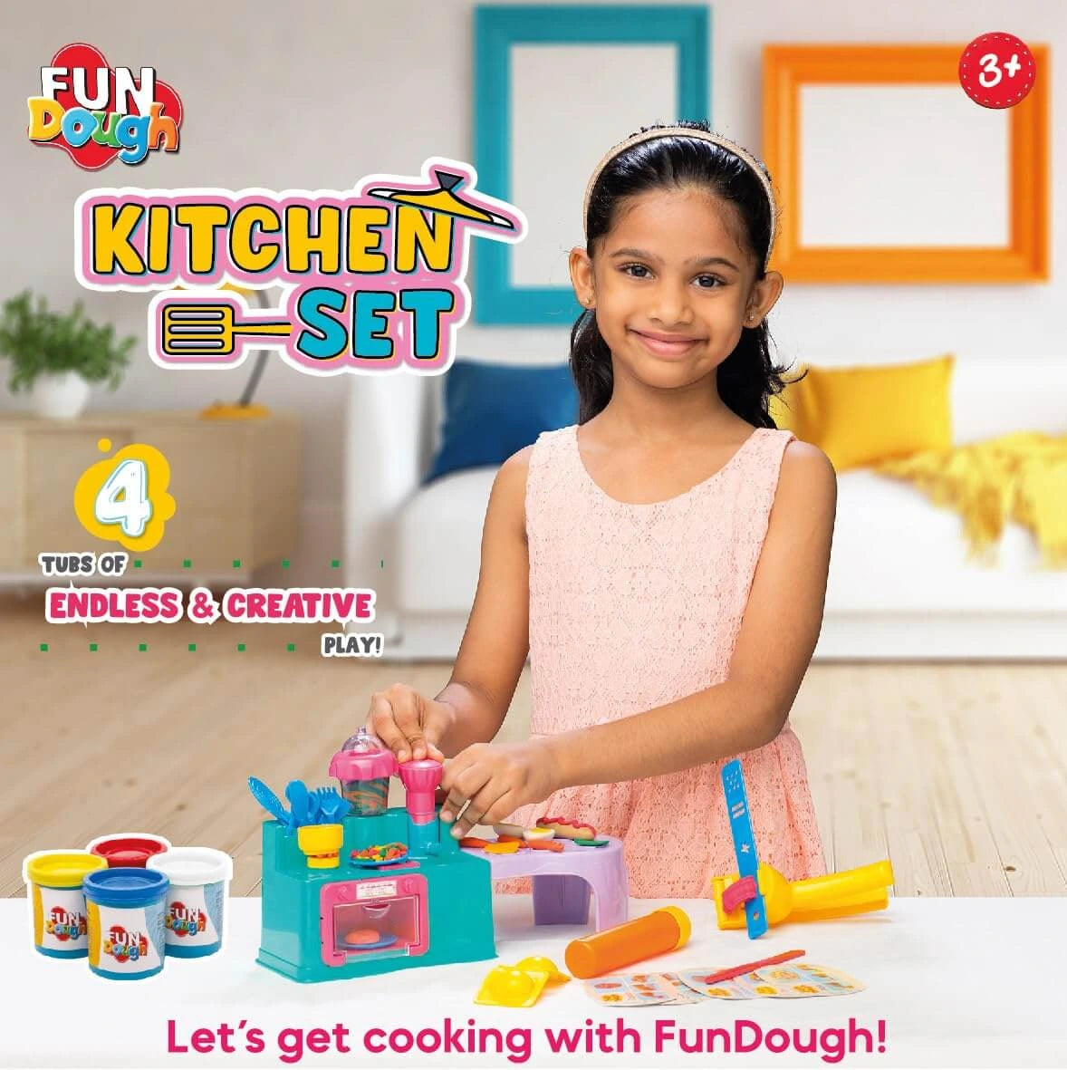 Kids Dough Kitchen Play Set