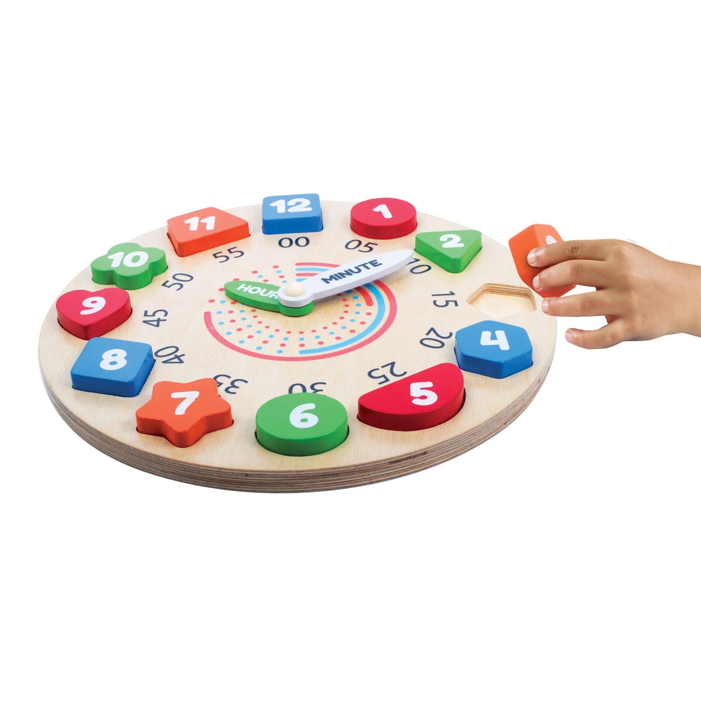 Wooden Learning Clock Toy for Kids