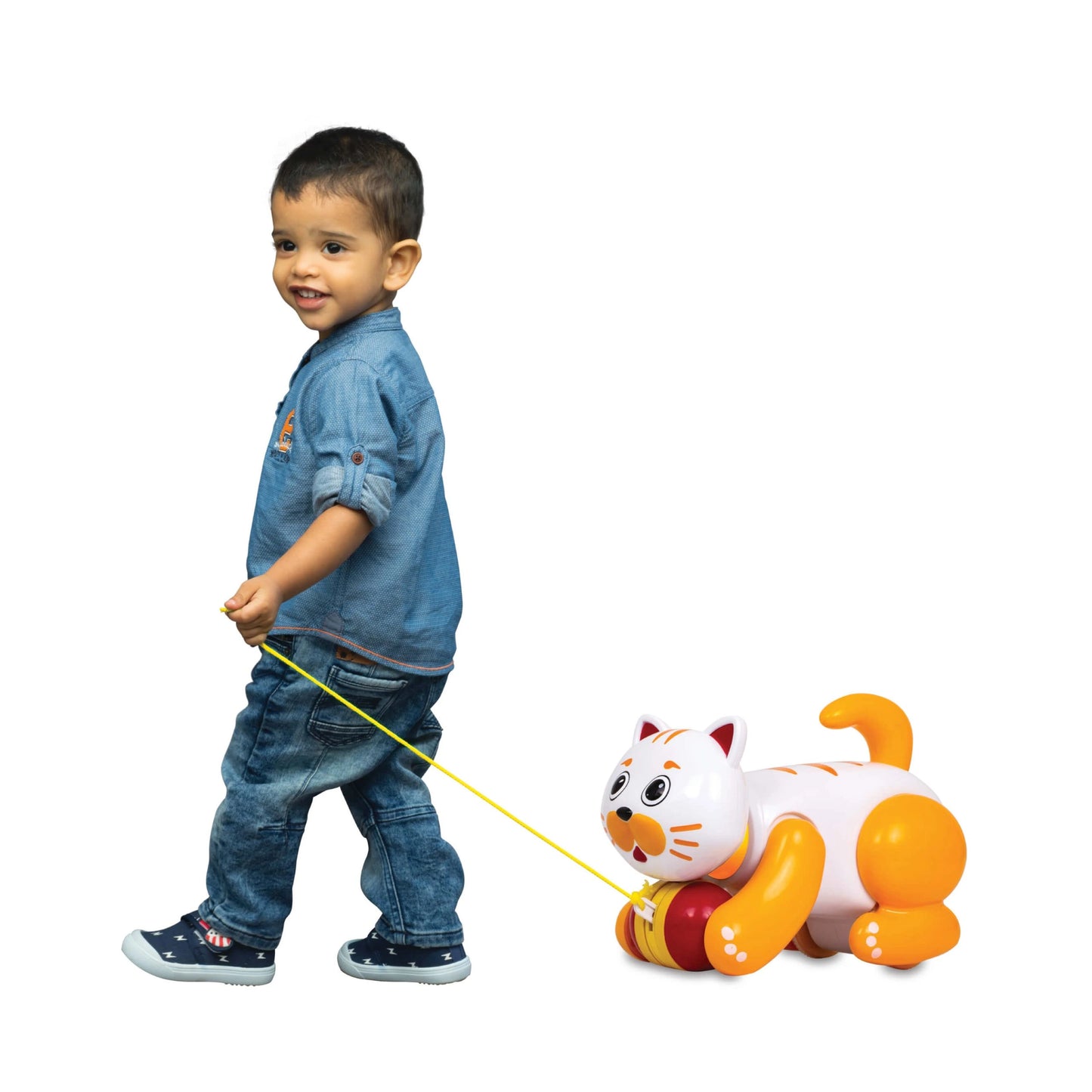 Pull Along Cat Toy for Toddlers
