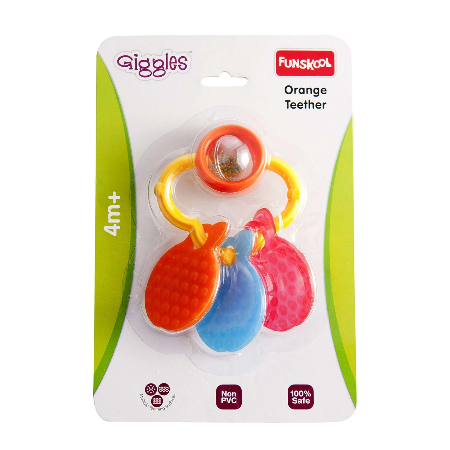 Orange Shaped Baby Teether