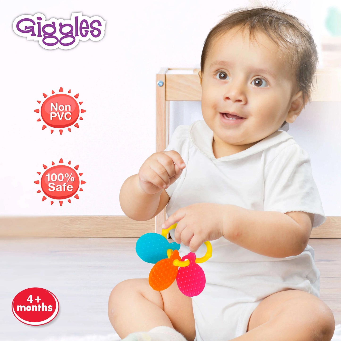 Orange Shaped Baby Teether