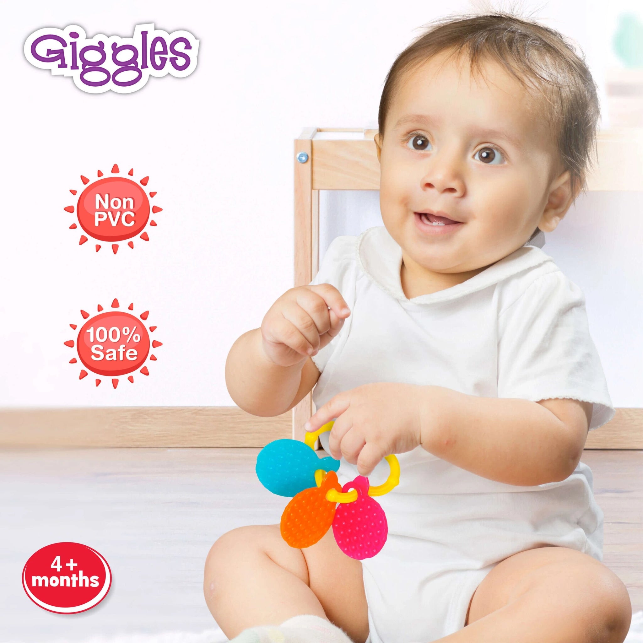 Orange Shaped Baby Teether