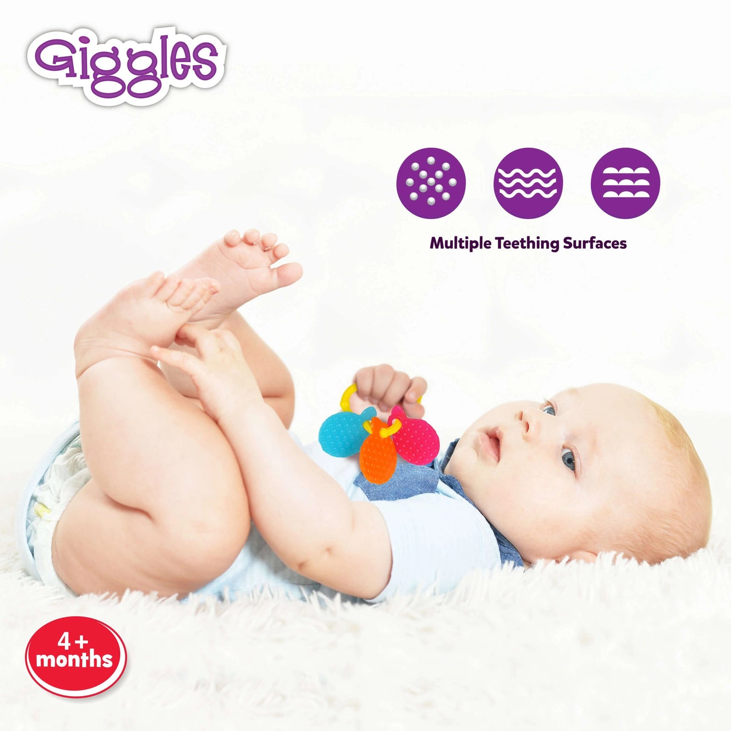 Orange Shaped Baby Teether