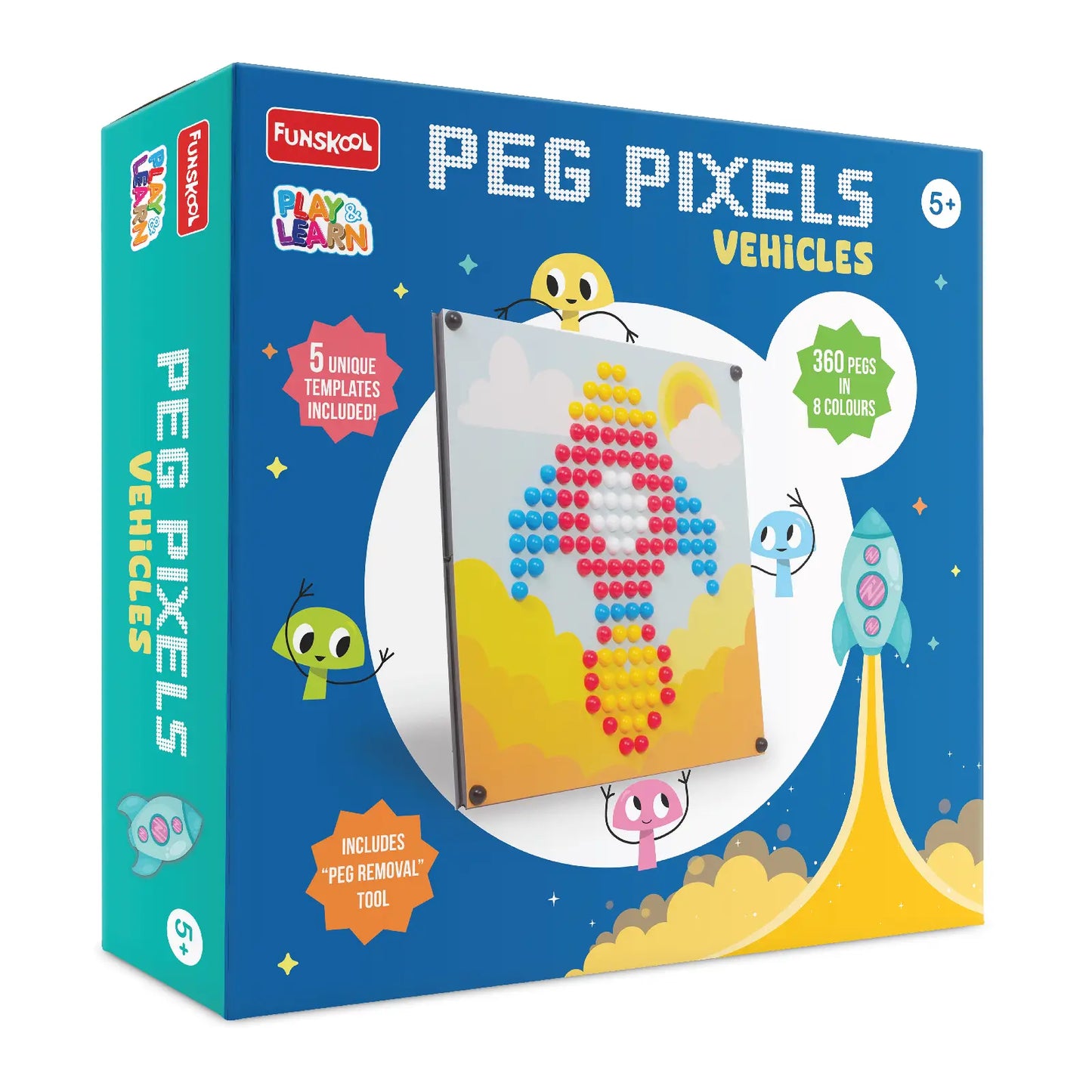 Peg Pixels Vehicles Creative Learning Set