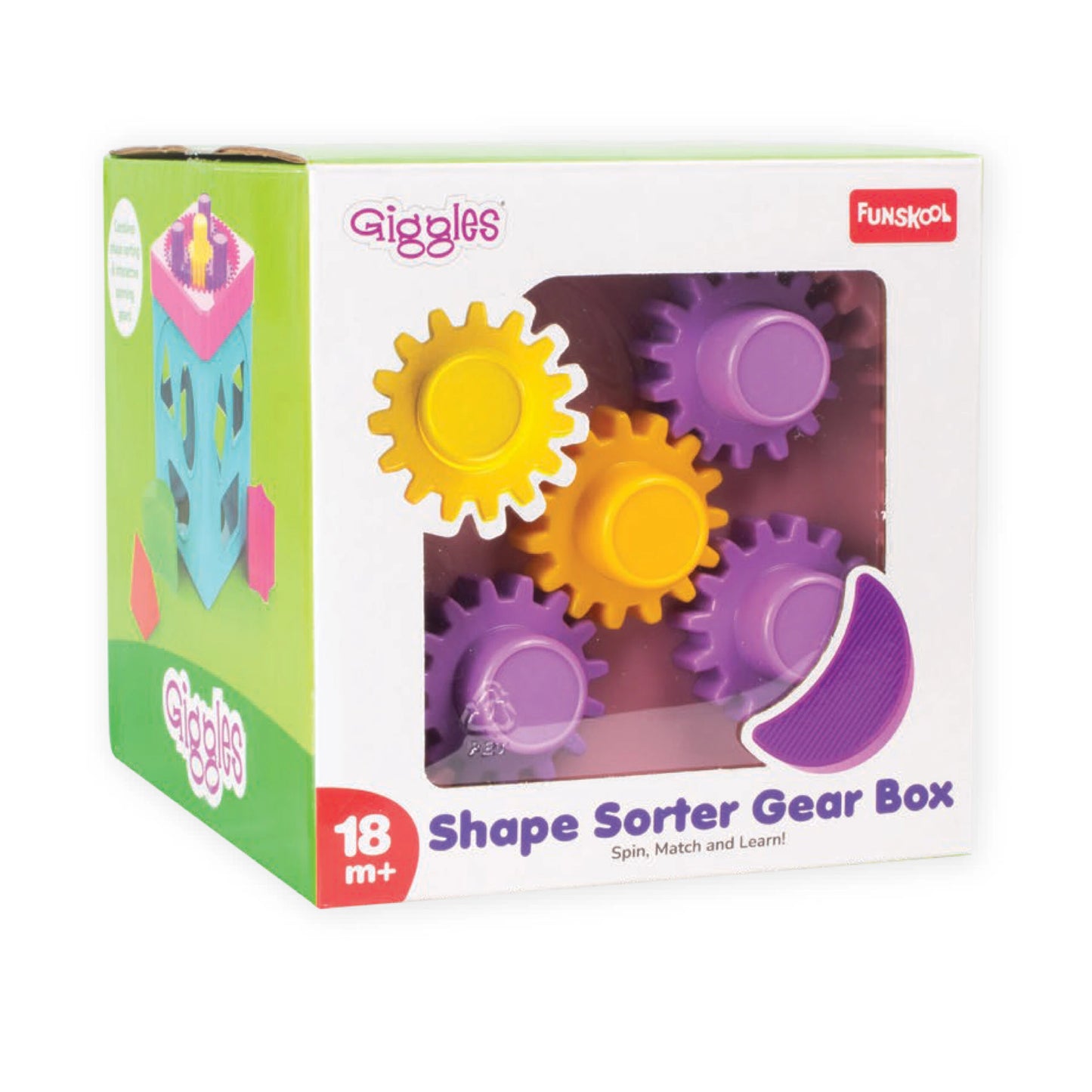 Shape Sorter Gear Activity Cube Toy
