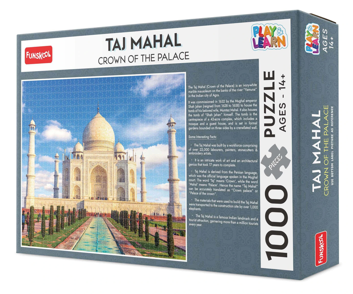 1000 Piece Taj Mahal Jigsaw Puzzle