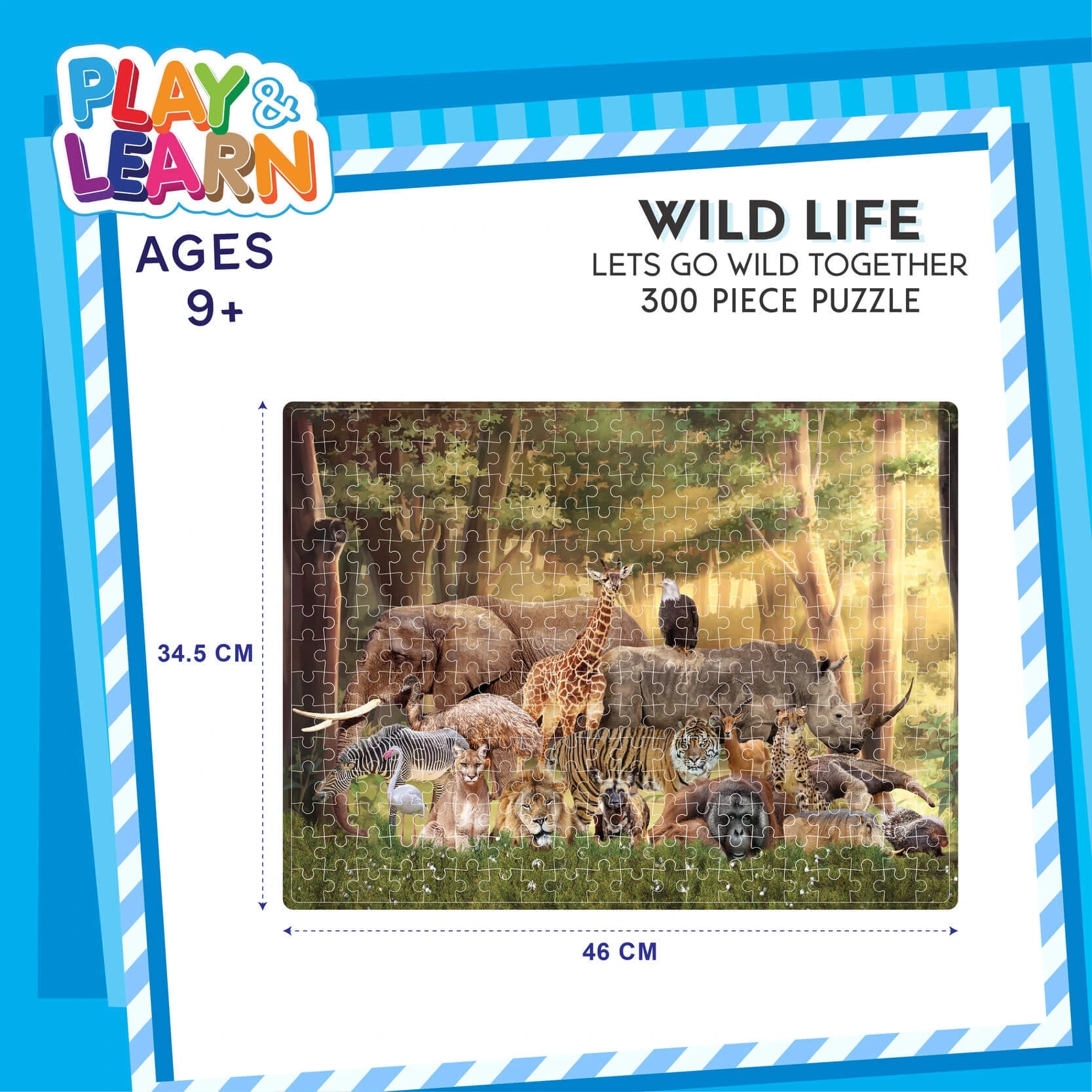 Wild Life 300 Pieces Jigsaw Puzzle
