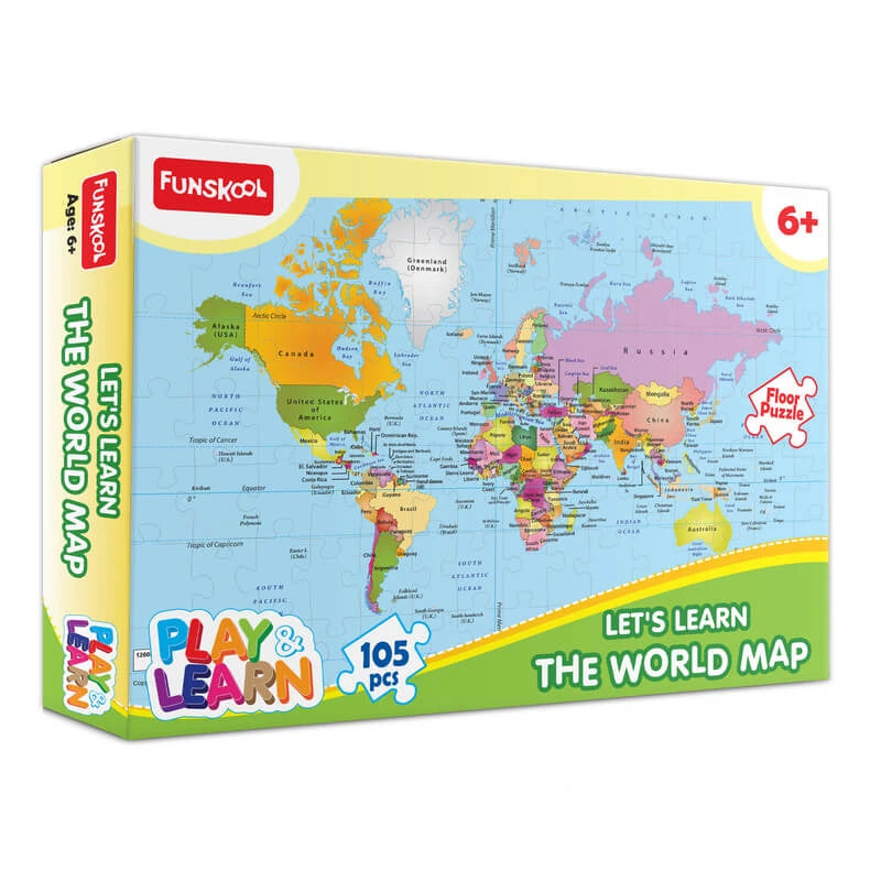 Let’s Learn World Map Educational Puzzle