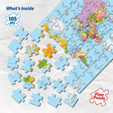 Let’s Learn World Map Educational Puzzle